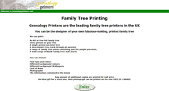 Desktop Screenshot of genealogyprinters.com